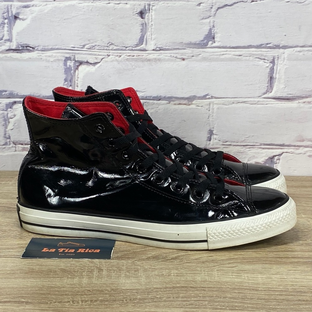 Converse Chuck Taylor All Star Hi Black Patent Leather High Top Shoes